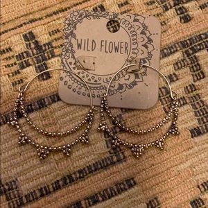 Antique gold tone earrings